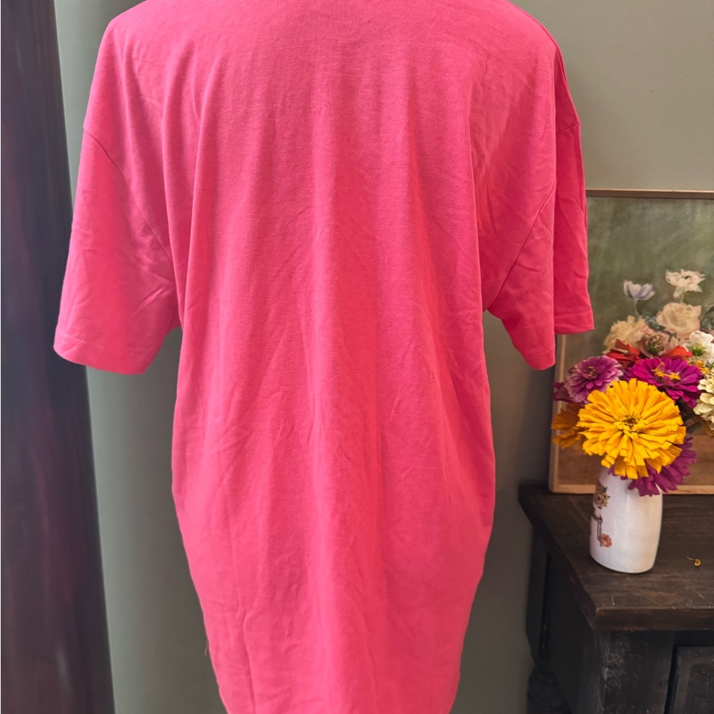 Pink t-shirt that reads "Maybe I am the drama." Size L. NWOT - Picture 5 of 9